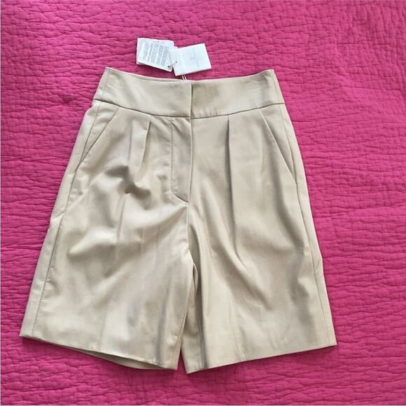 NWT Brunello Cucinelli lamb leather Bermuda shorts, US2 - Picture 5 of 13